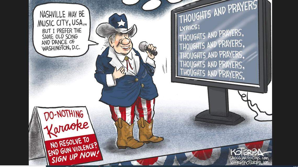 Thoughts and prayers aren’t making us safer, readers write