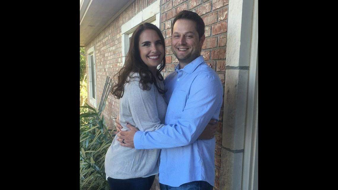 Monica and Kyle Moore in 2016.