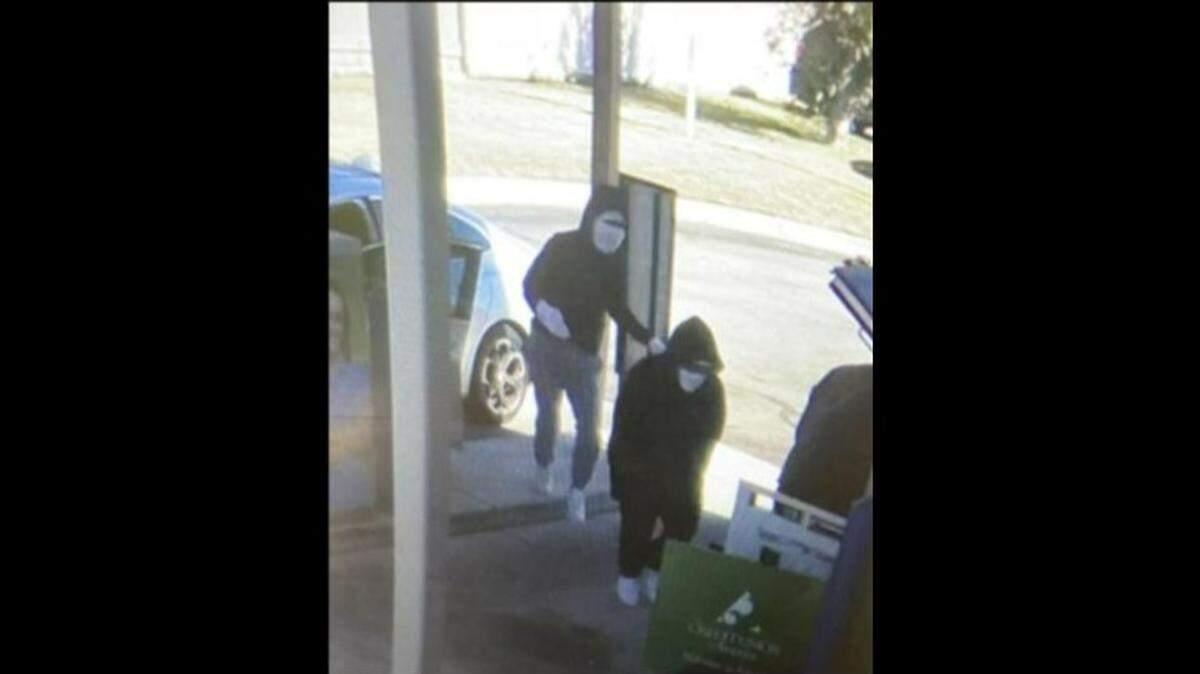 Police provided this photo from the robbery that happened at the south Wichita Credit Union of America branch on Oct. 17, 2023.