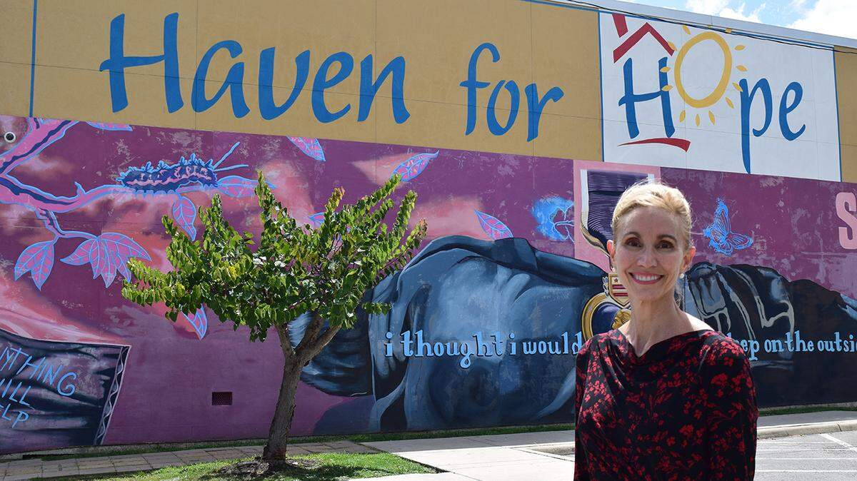 “We believe that housing is not something you earn; it’s a right for everyone,” says Molly Biglari, Haven for Hope’s interim president and CEO.