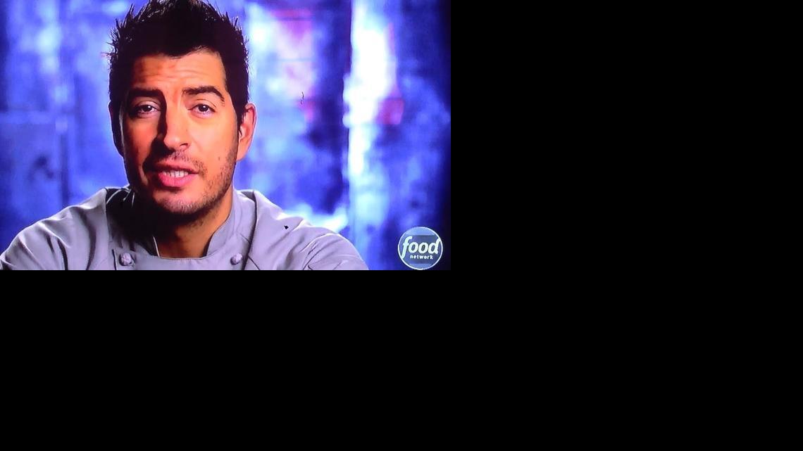 Chef Jason Febres in a screengrab on “Cutthroat Kitchen”