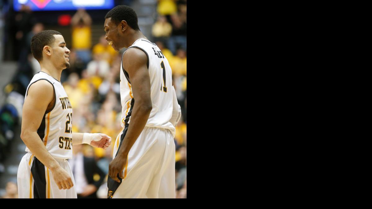 The relationship between team leader Fred VanVleet, left, and senior scoring star Cleanthony Early has been one key to Wichita State’s success. Both are finalists for national player of the year awards.

