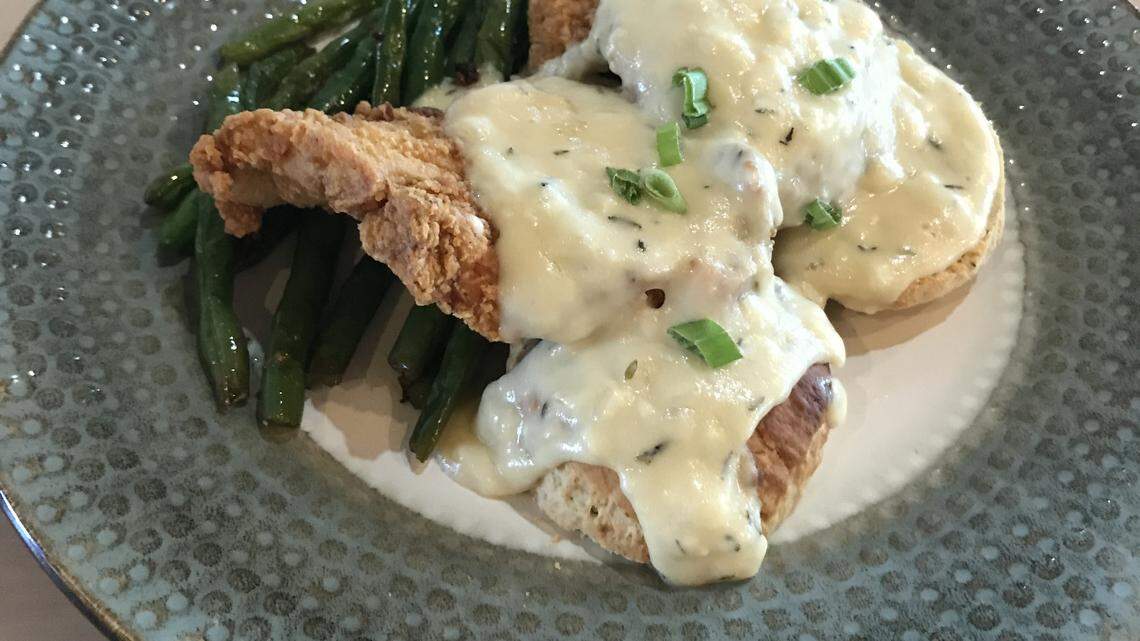 The chicken and biscuits at Fetch Bistro have a definite Gordon Ramsay touch.