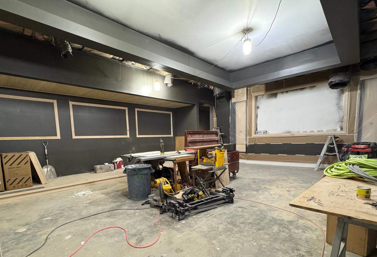 The main dining room takes shape at KVH Chophouse, 29th and Tyler. It should open this spring.