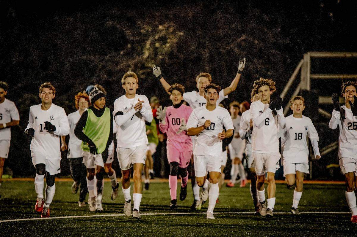The Wichita Trinity Academy boys soccer team won the program’s third state championship on Saturday in a 4-3 victory over Rose Hill in the Class 4-1A final at Scheels Stryker Soccer Complex in Wichita.
