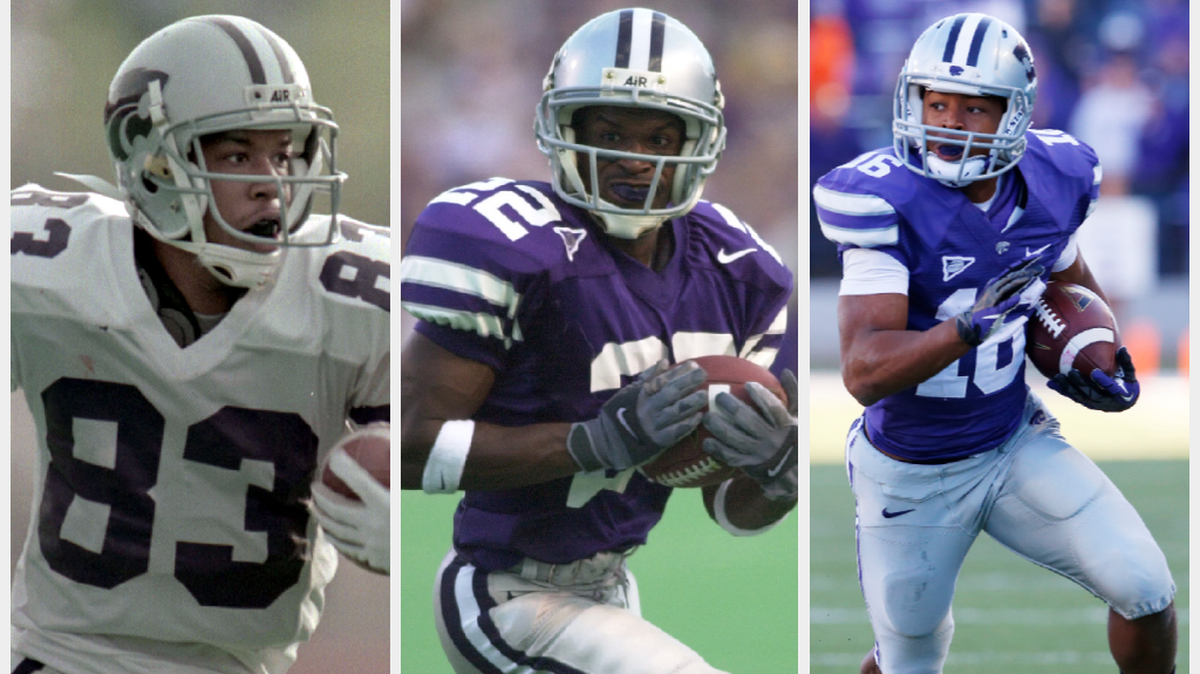Kevin Lockett (left), Aaron Lockett (middle) and Tyler Lockett (right) all once played for Kansas State.