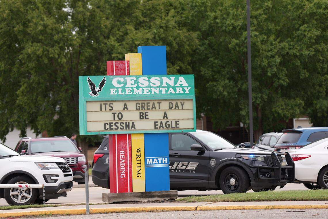 A shooting near Cessna Elementary School in Wichita led the school being put on lockdown Monday, Sept. 23, 2024.
