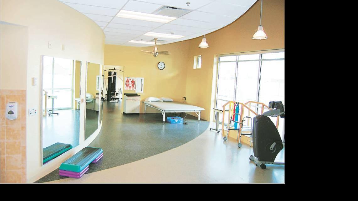 The new Kiowa County Memorial Hospital has about 50,000 square feet — about 40,000 on the main level and 10,000 in the basement. The basement includes a FEMA-certified safe room. The hospital has five private and five semiprivate rooms, for a total of 15 beds.