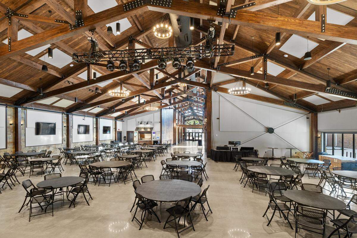 The inside of the new 1861 Club, where 2024 fairgoers can hang out, eat, drink, relax and be entertained