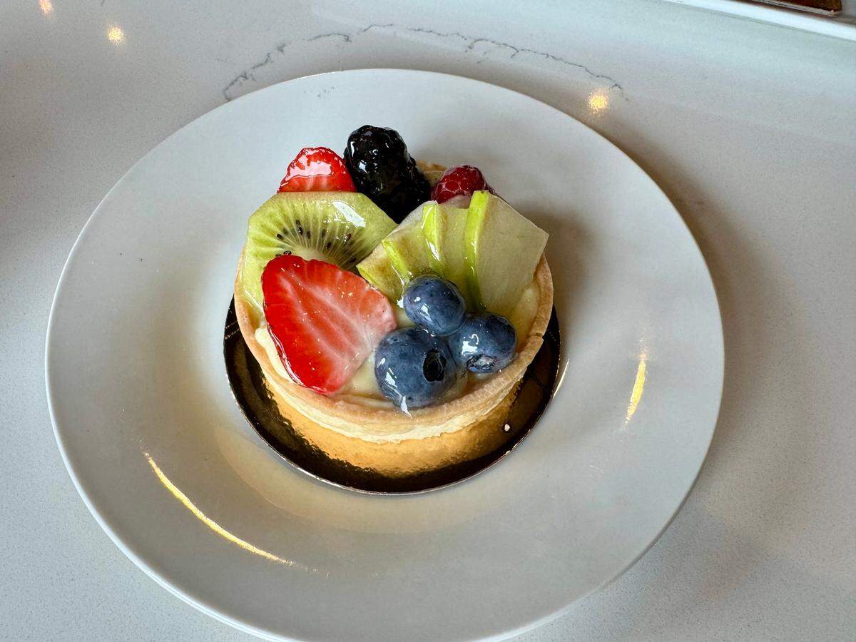 In addition to authentic French eclairs, Gus Srour is also making individual-sized fruit tarts at his restaurant, Cafe Maurice. He plans to eventually add croissants and danishes to the selection.