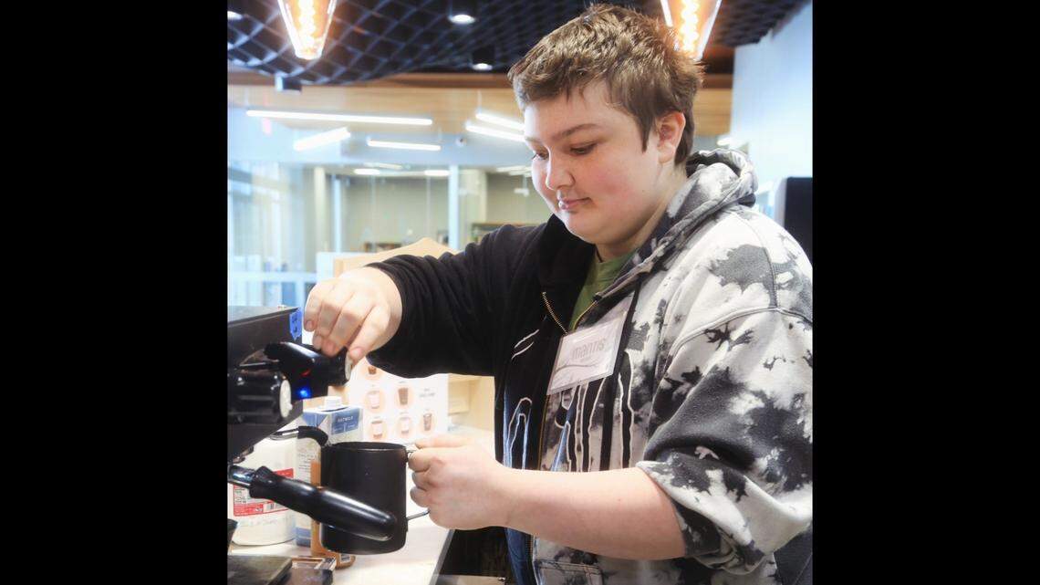 LegacyWork’s youth employees have been serving coffee at the Advanced Learning Library’s cafe space on Saturdays since the first of the year. They recently added Thursday hours, too.