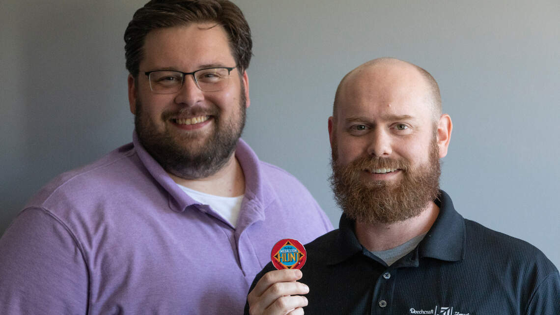 Wichita Eagle Medallion Hunt solved by two seasoned puzzle lovers