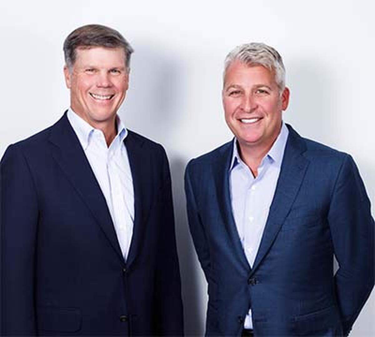 Pat Battle, left, is executive chairman of Diamond Baseball Holdings, which is buying the Wichita Wind Surge. Shown with him is Diamond CEO Peter Freund.