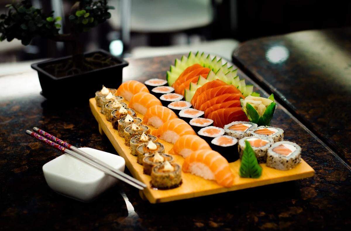 Umi Japanese Steakhouse also offers a large sushi menu.