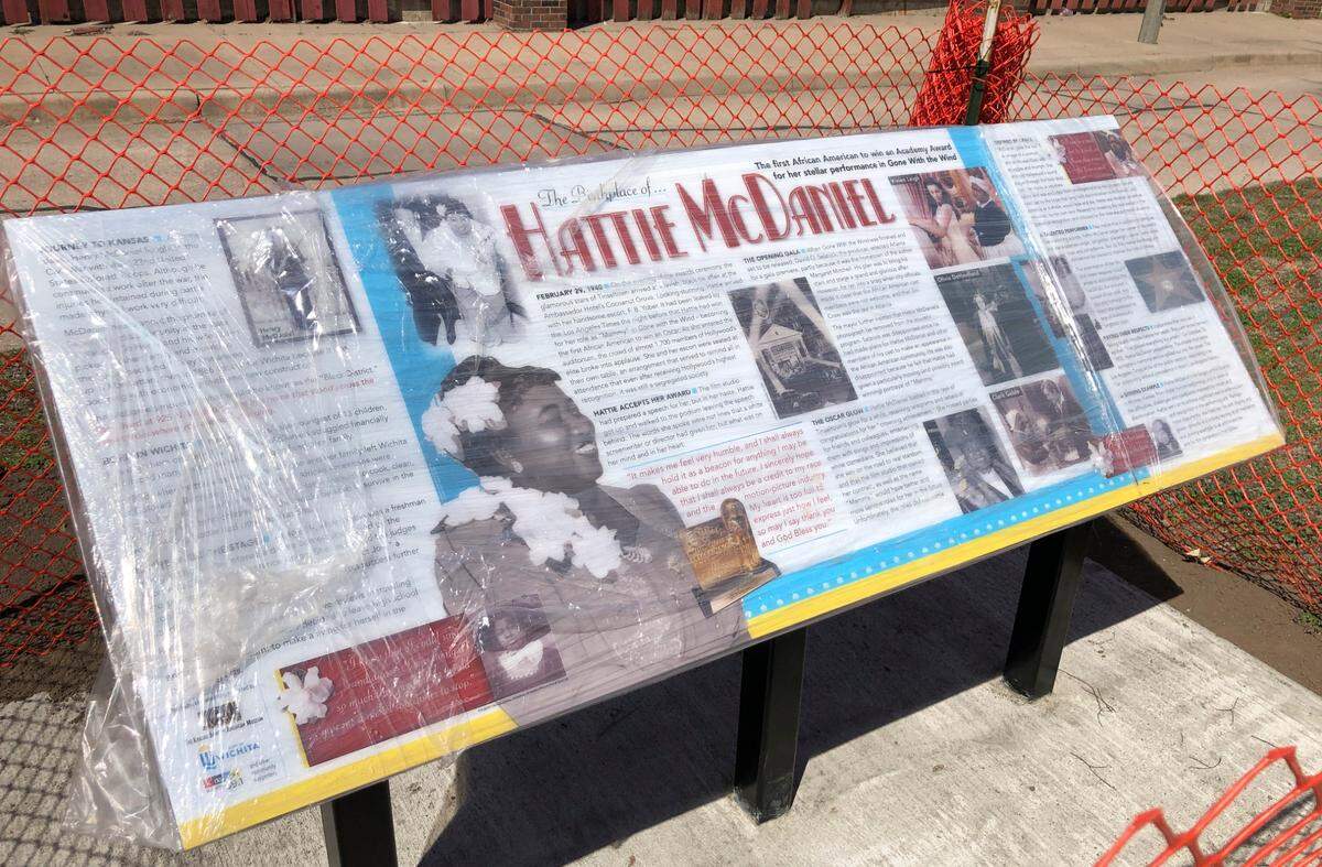 The Kansas African American Museum will honor Hattie McDaniel with this historical marker across the street from the site of her childhood home at 925 N. Wichita at noon on March 31. (March 30, 2021)