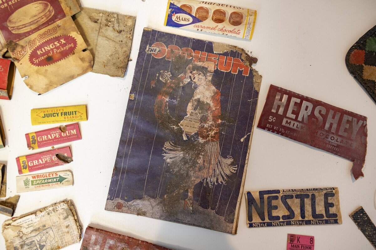 These are some of the many items discovered during the Orpheum Theatre's restoration process over the last year.