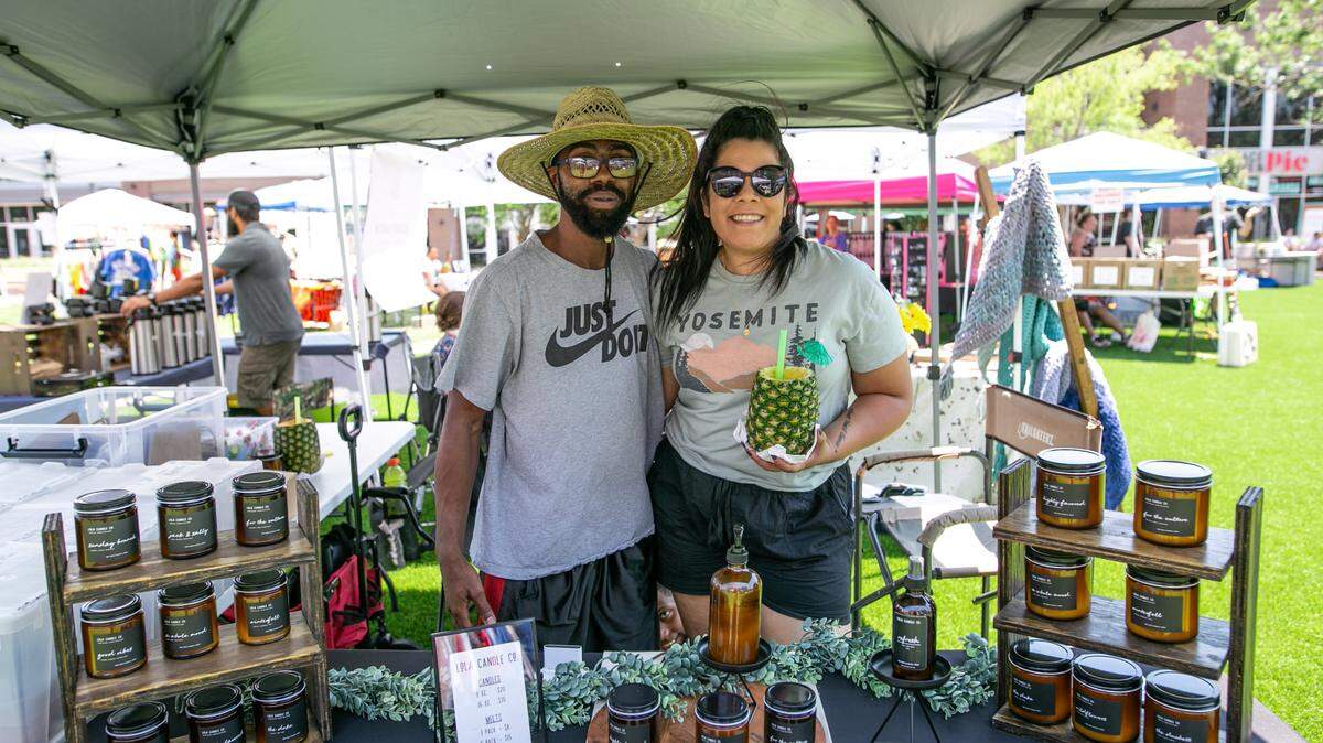 The Shop & Grub Market at Naftzger Park returns on Sunday.