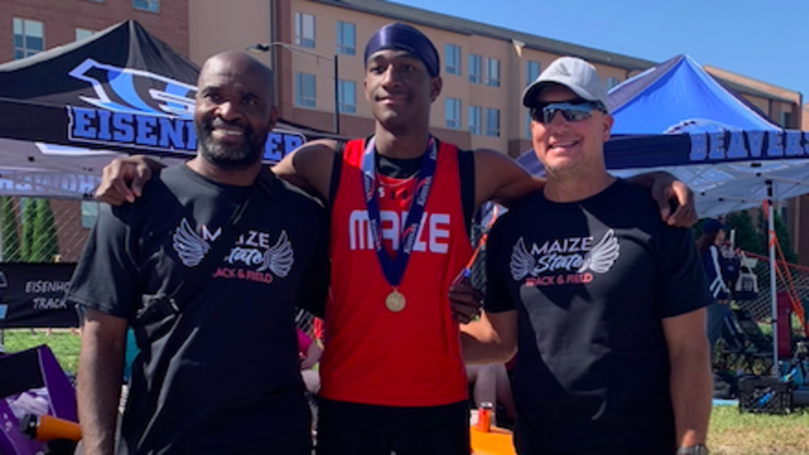 Maize’s Hanna soars to Kansas high school state track championship in high jump