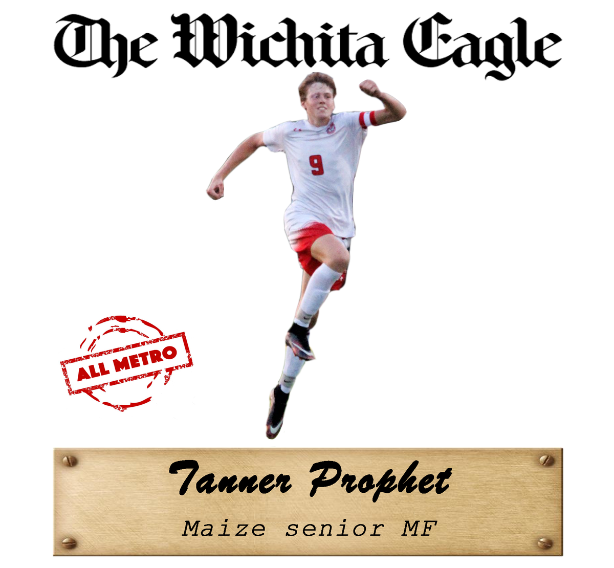 Maize senior midfielder Tanner Prophet