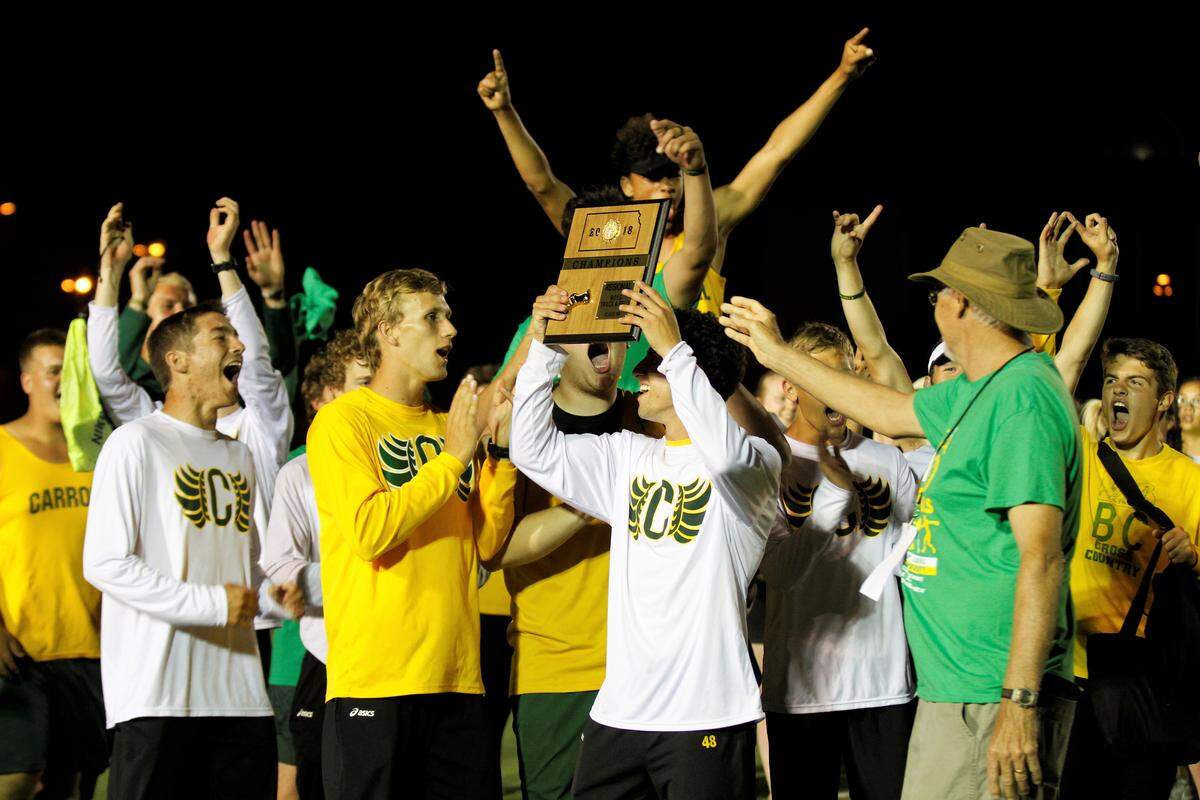 The Bishop Carroll boys track and field team was picked No. 1 in the Eagle's rankings from the 2017-18 school year.