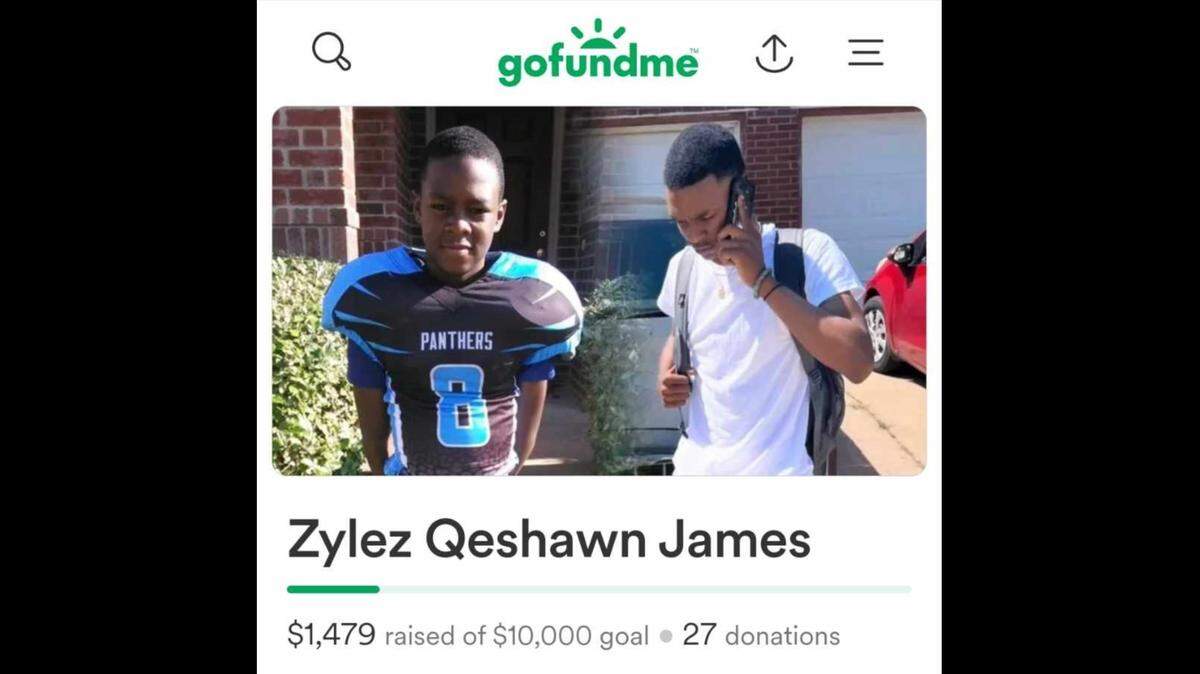 Wichita police are asking for help finding a person in connection to the Sunday fatal shooting of 19-year-old Zylez James. A GoFundMe has been set up to help with funeral costs.