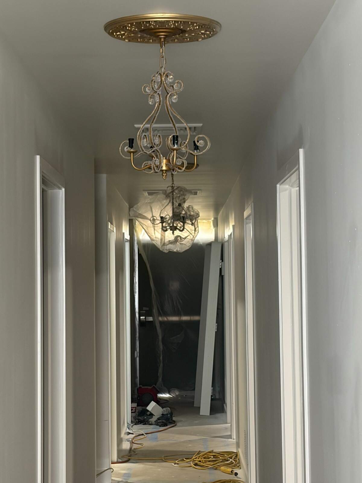 Final interior work happened over the long holiday weekend at Bohemia Healing Spa’s new space near Central and Woodlawn.