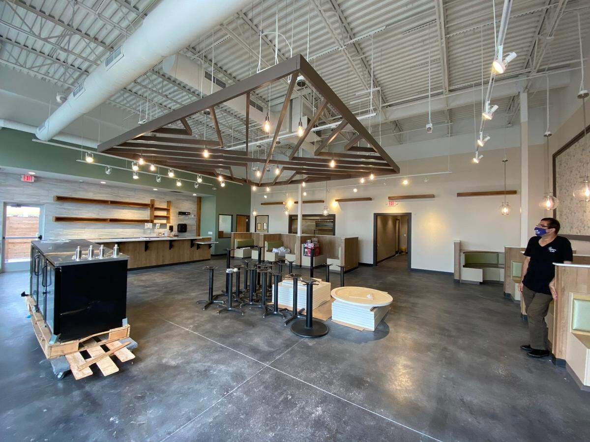 Furniture, tables and chairs are all that’s missing from the new Albero Bistro, which has been ready to go for months at K-96 and Greenwich.
