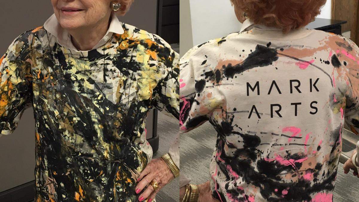 Work by Babs Mellor is included in Mark Arts’ new “100 years of instruction” exhibit.