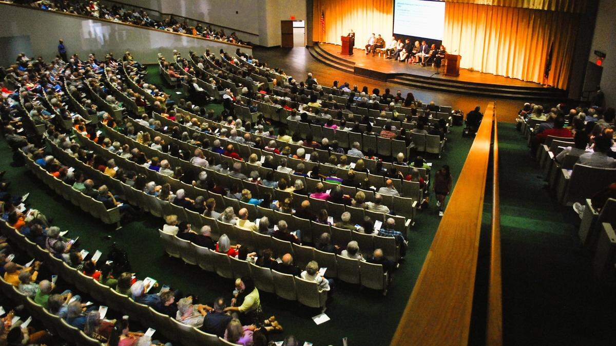 The view from above at Thursday’s Nehemiah Assembly.