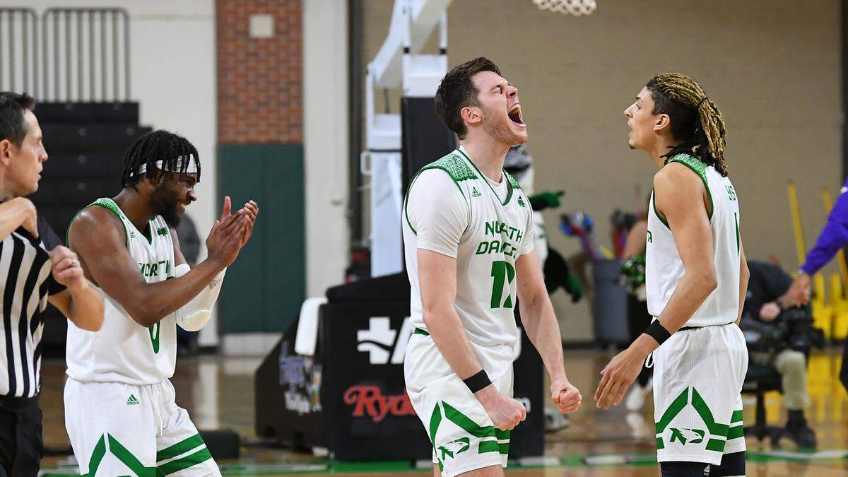 North Dakota target Filip Rebraca.