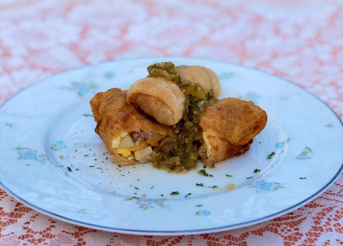 A new food truck called Paranormal Eggsperience sells breakfast egg rolls among other specialties.