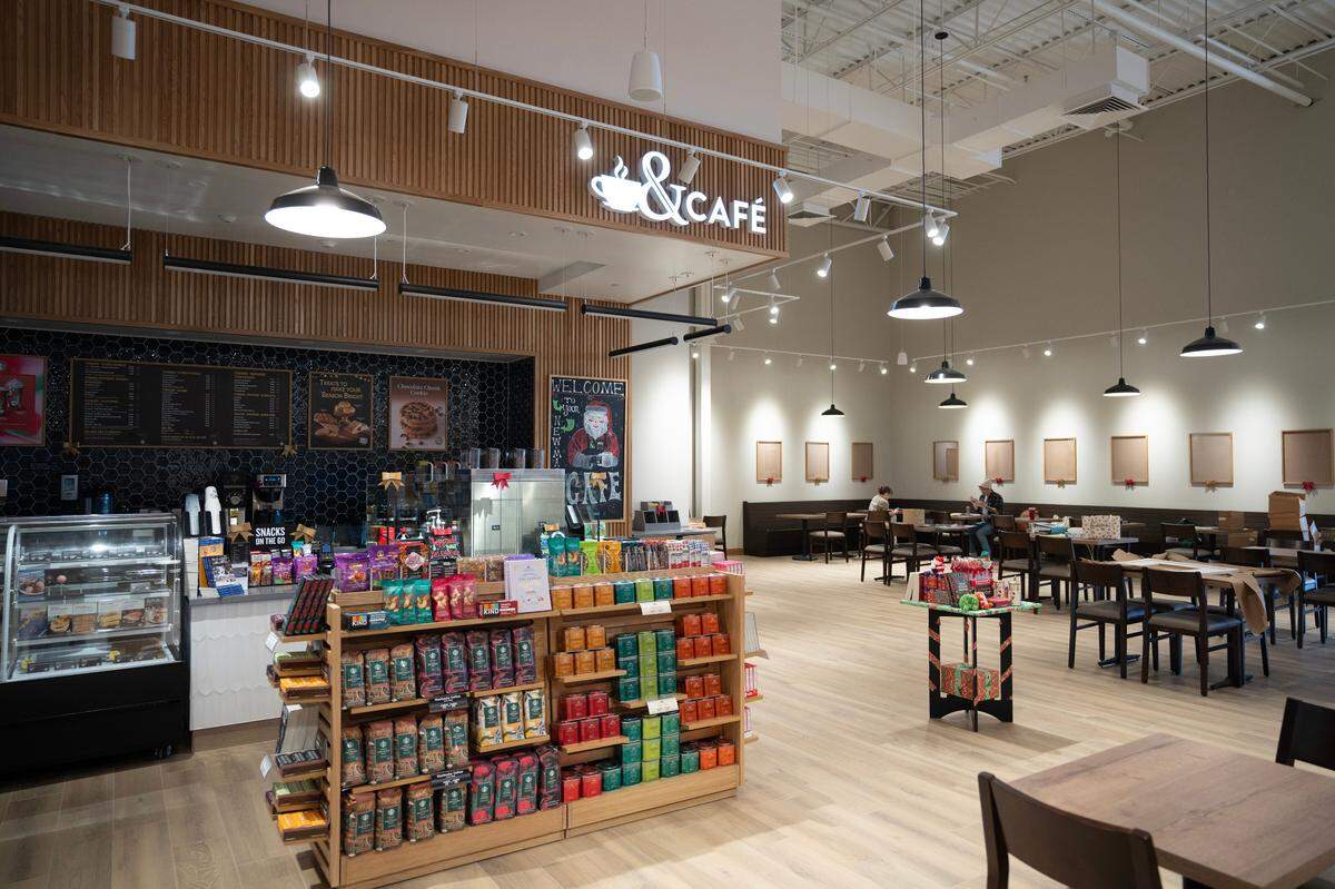 Barnes & Noble Booksellers opens Wednesday at NewMarket Square. The cafe will serve Starbucks coffee and a menu similar to the one in the Barnes & Noble at Bradley Fair. It’s designed to be a comfortable place to sit and read and recharge devices.