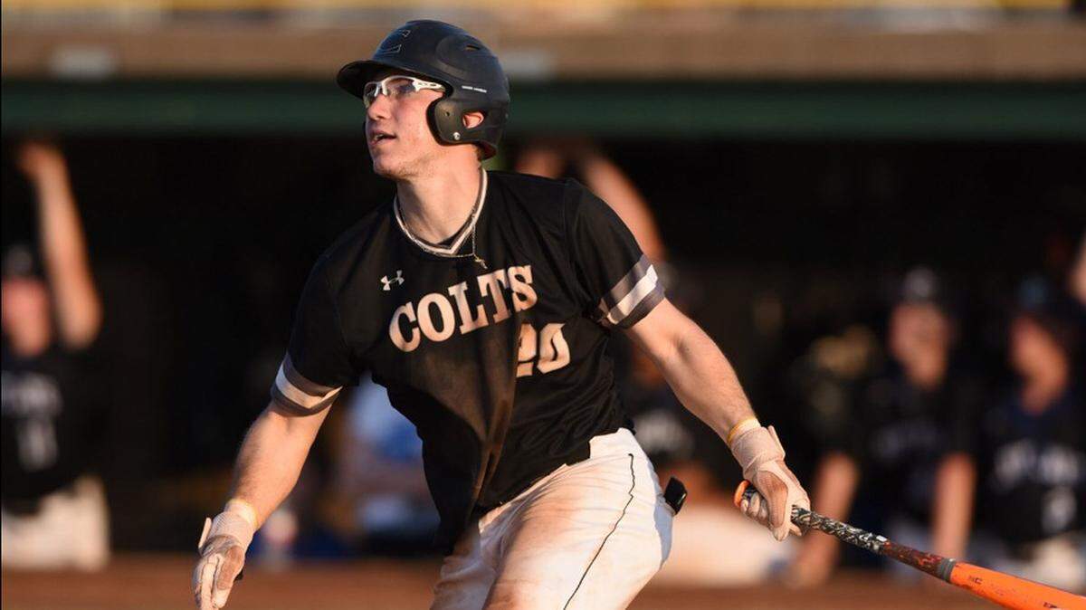 Campus' Mateo Martinez helped the Colts to a third-place finish at the 2018 Class 6A baseball tournament.