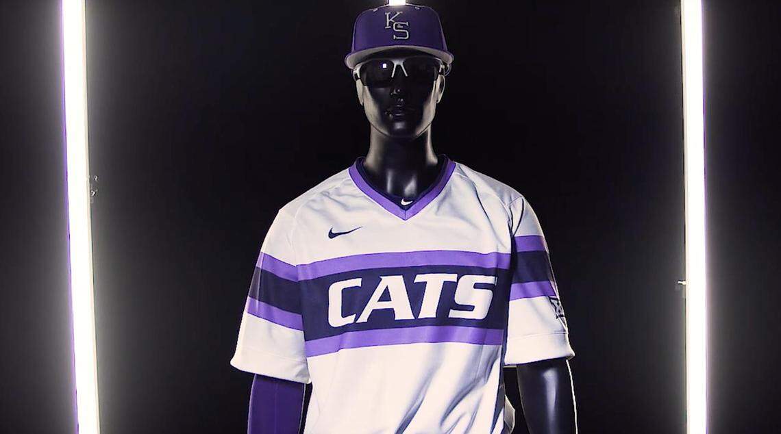 K-State will wear these throwback baseball uniforms next season.
