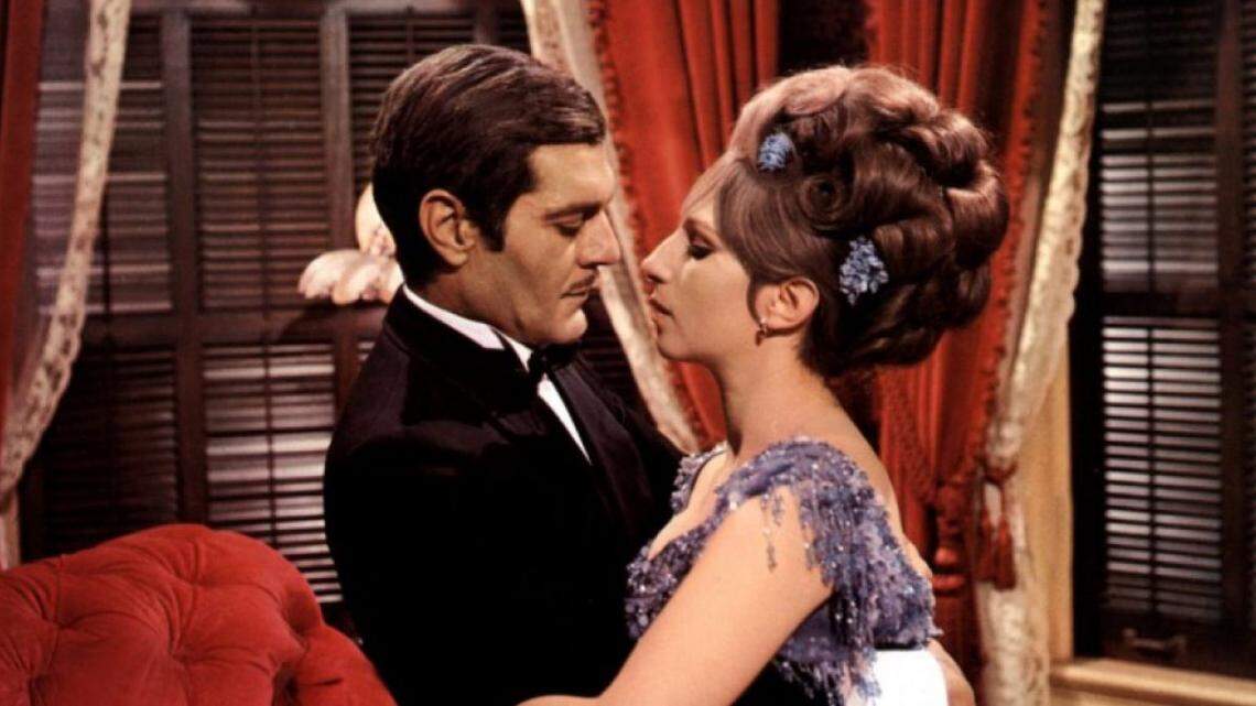Omar Sharif and Barbra Streisand star in “Funny Girl.” It was Streisand’s first movie role and she won an Oscar for best actress.