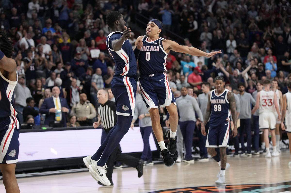 Gonzaga is headed to Wichita as the No. 8 seed in the Midwest regional.