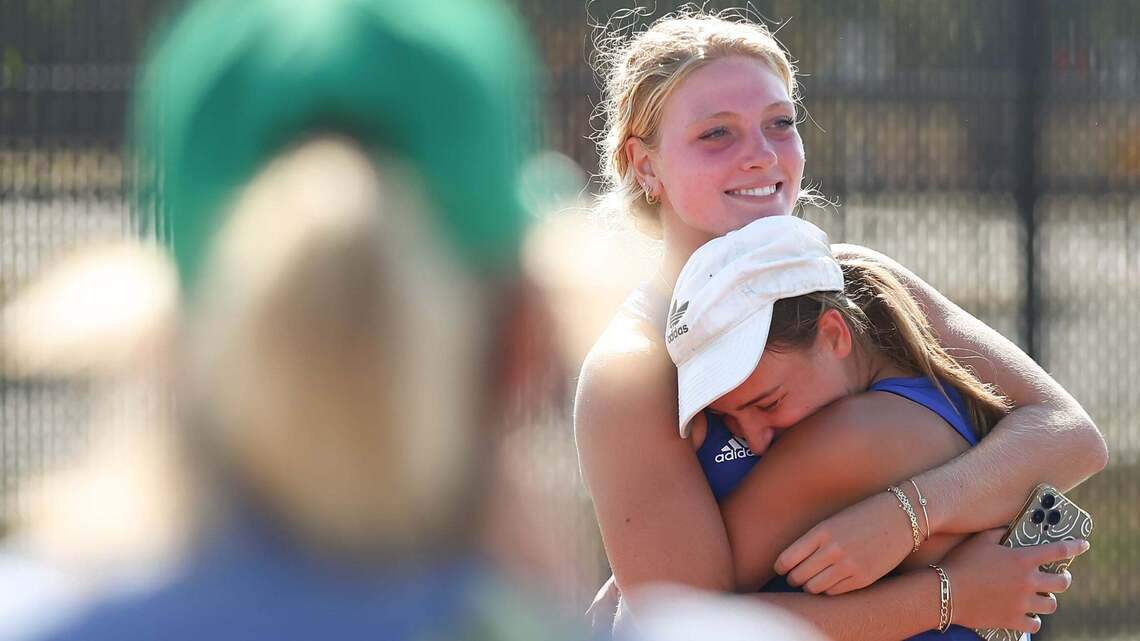 Andover’s Gaddis twins push each other to win Kansas high school tennis state titles
