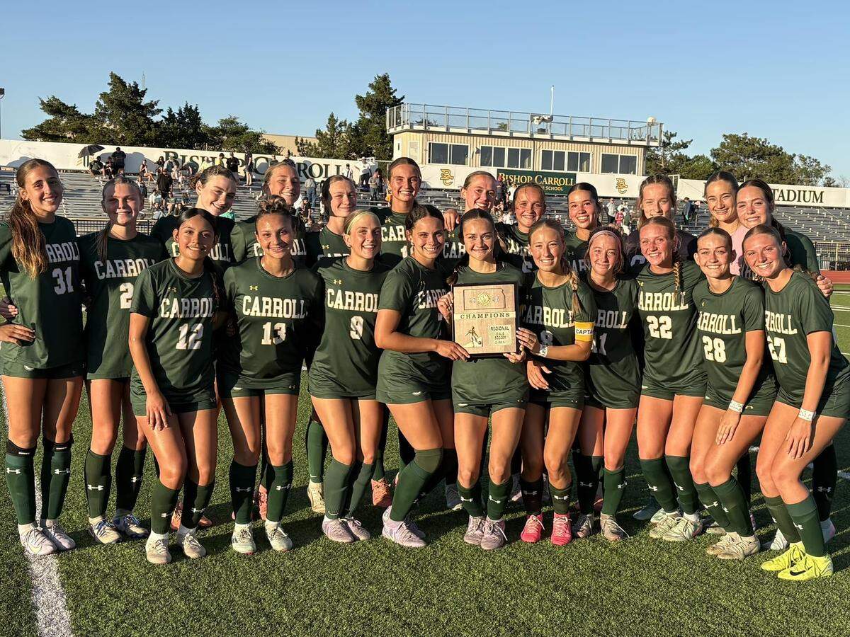 The Bishop Carroll girls soccer team punched its ticket to the Class 5A state championship game on Saturday in Wichita with a 3-0 victory over De Soto on Wednesday.