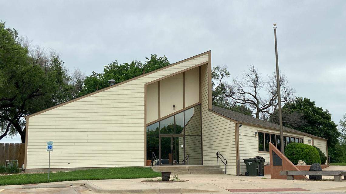 The clubhouse of the former Clapp Golf Course in south Wichita. What to do with the closed down course is a big issue in the District 3 City Council race.