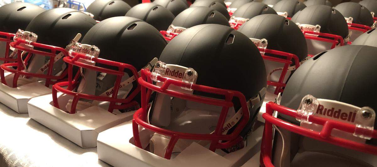 McDaniel often buys helmets in bulk for programs around the Wichita area.