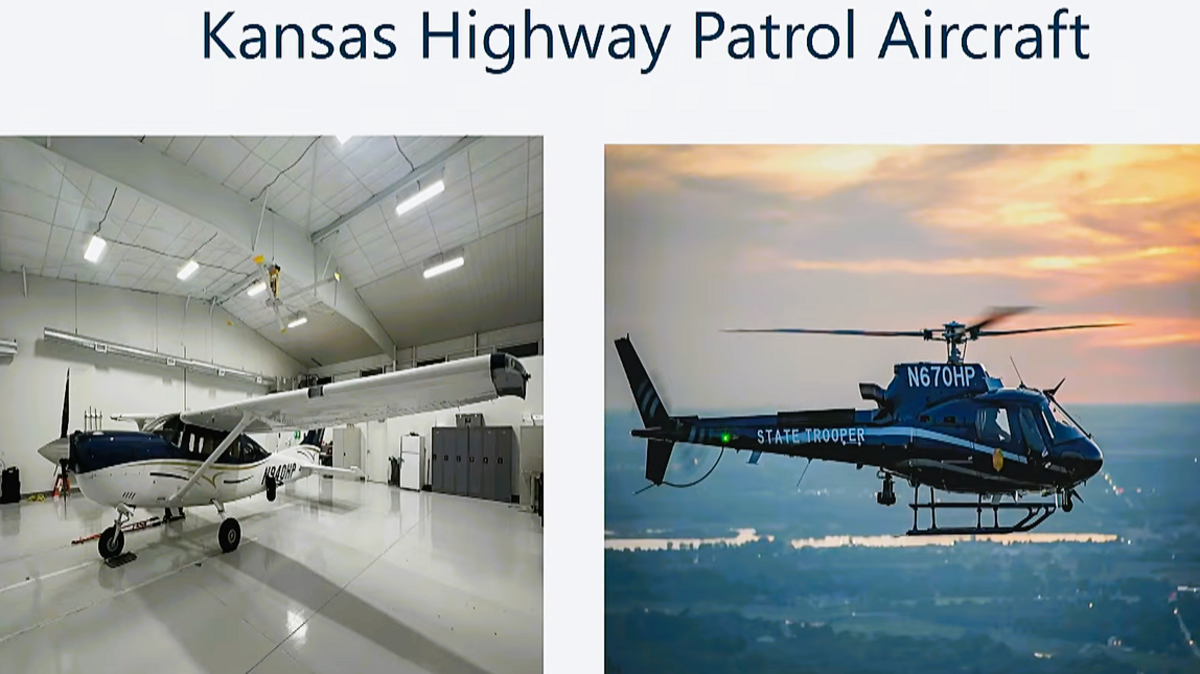 The Kansas Highway Patrol maintains two aircraft in Sedgwick County, a Cessna 206 single-engine plane and an Airbus H125 helicopter, which regularly supports Wichita Police operations.