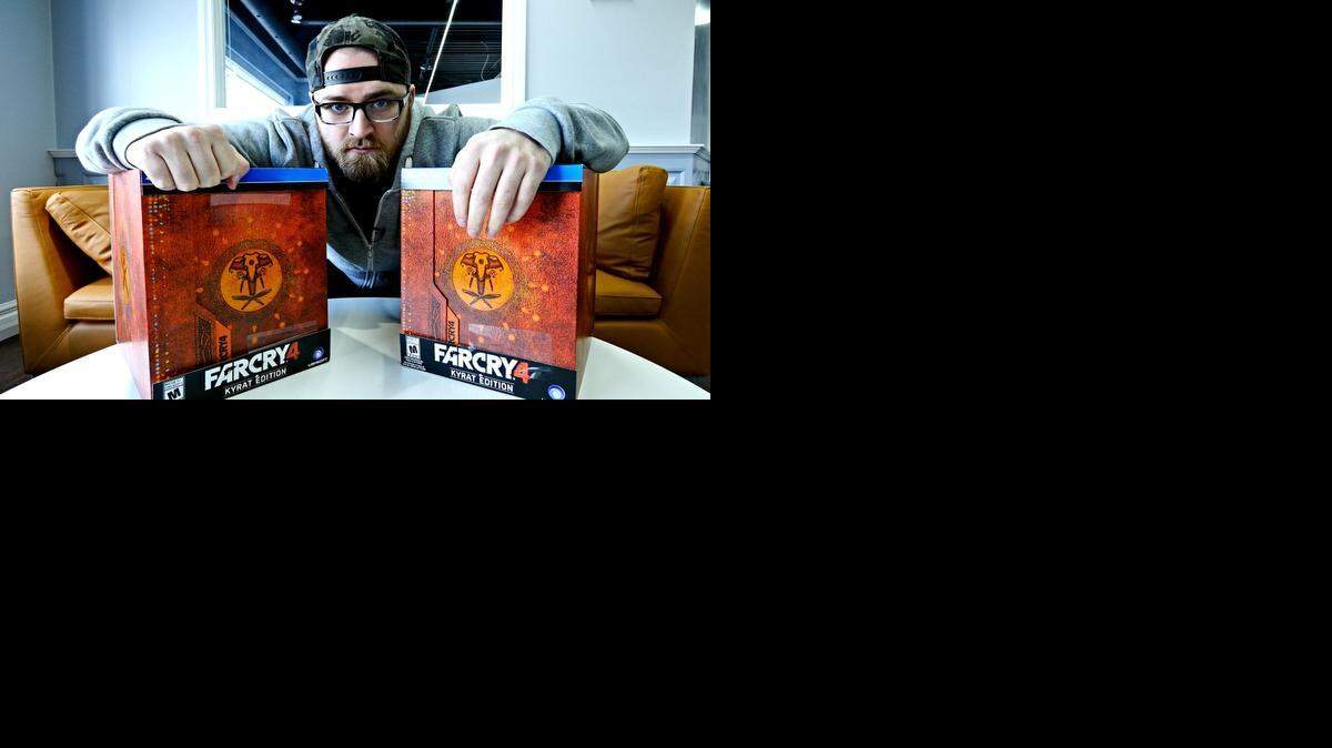 
Lewis Hilsenteger of Toronto unboxes the recently released Far Cry 4 Kyrat Edition video game set. Hilsenteger is the founder of Unbox Therapy, where he unveils a wide range of tech and other products on YouTube. Unboxing, the recording and sharing of the big reveal, has become a phenomenon on the video-sharing site.
