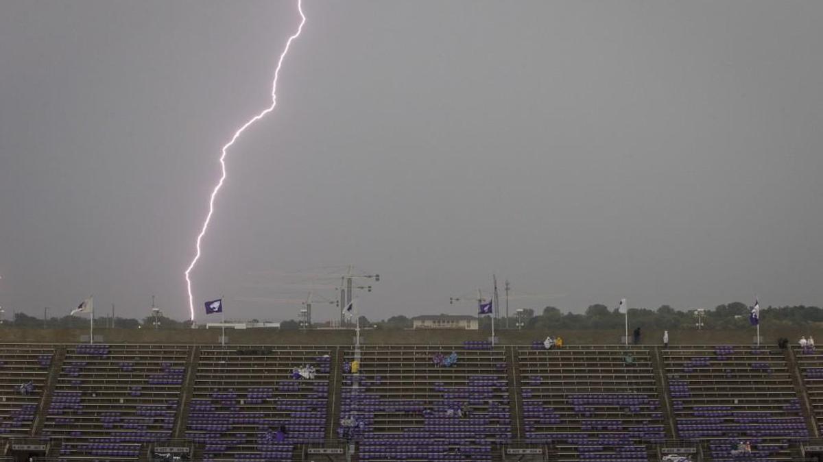 The Kansas State/TCU game in Manhattan was delayed by weather Saturday. A woman posted on Facebook that she wasn’t able to bring her breast pump bag into Bill Snyder stadium Saturday because it wasn’t clear.