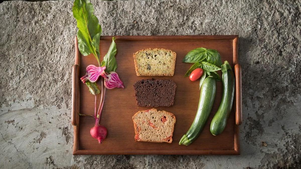 No sneaky nutrition here. Vegetables are proud ingredients in these quick breads.