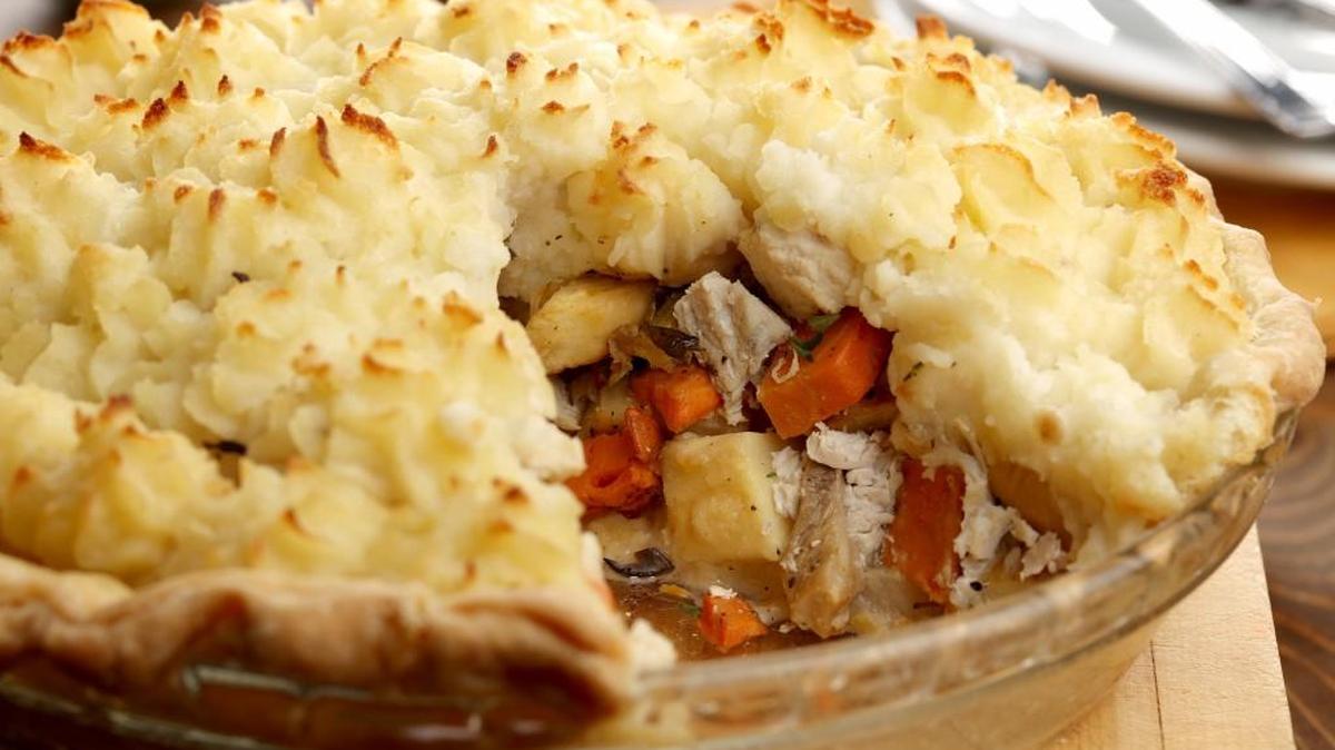 A bottom pie crust and a mashed potato top? Isn’t that overkill? No, we call that delicious.