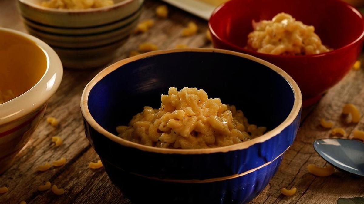 Not much beats home-made mac and cheese, especially when your kids help out.