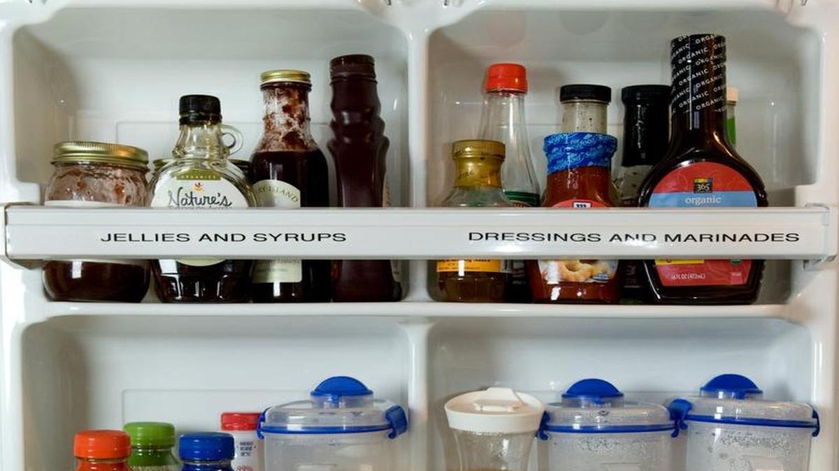 Professional organizer Rachel Strisik of Bethesda, Md., practices the methods she preaches to clients. Her refrigerator is clear of clutter, and food is carefully labeled.