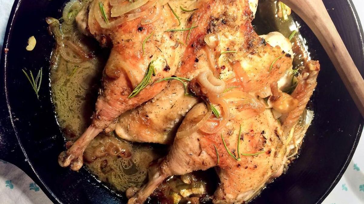 Ina Garten’s new cookbook has a recipe for lemon roasted chicken.
