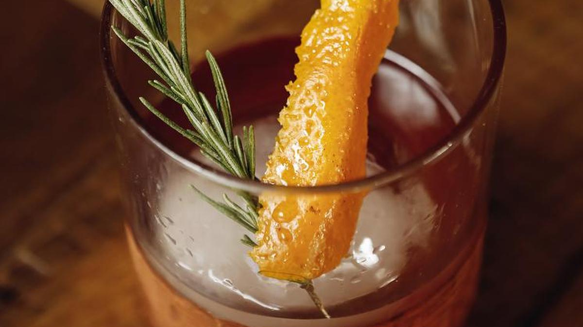Relax after a busy Christmas with a Cranberry Old Fashioned.