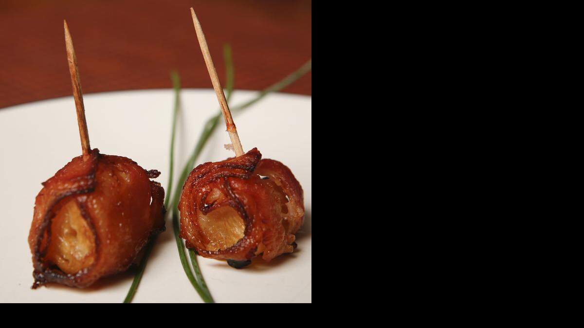 
Holiday cookbook appetizer entry “Kerry’s Bacon-wrapped Pineapple.” (Oct. 7, 2013)
